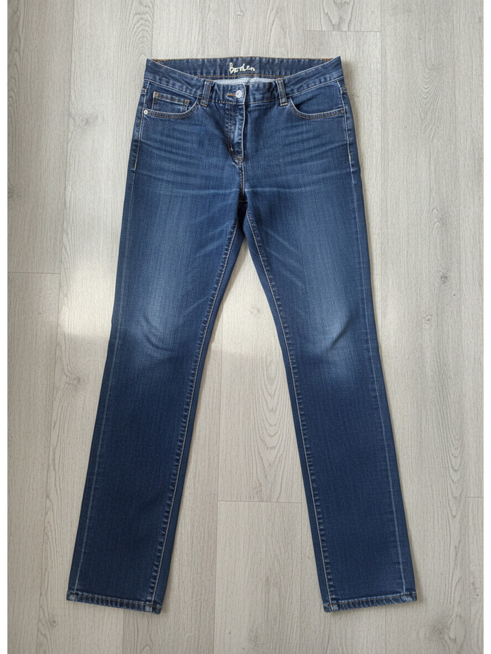 Boden Dark Blue Straight Leg Jeans UK Size 16R US Size 10R